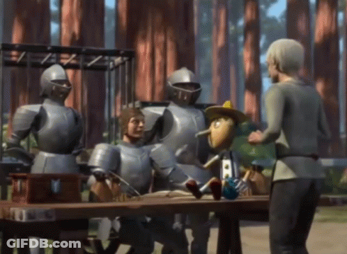 Shrek Donkey And King Saying No GIF