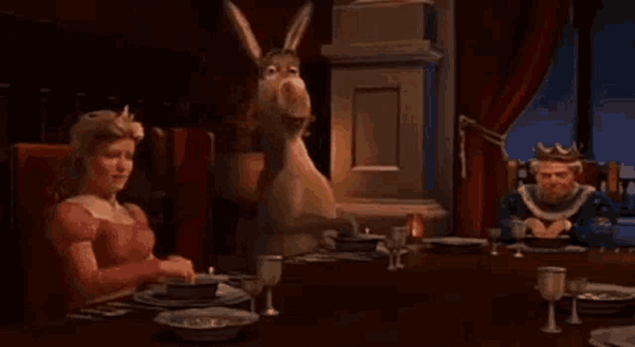 Shrek Donkey Disgusting Family Dinner Fiona GIF