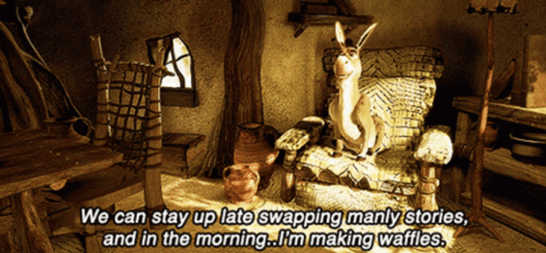 Shrek Donkey Sitting Chair Ogre House GIF