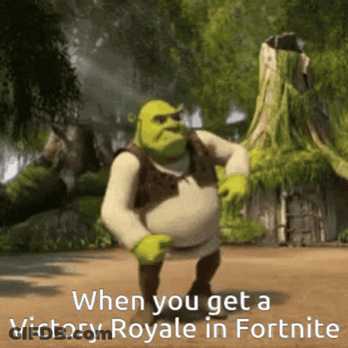 Shrek Happy Dance Winning Meme GIF