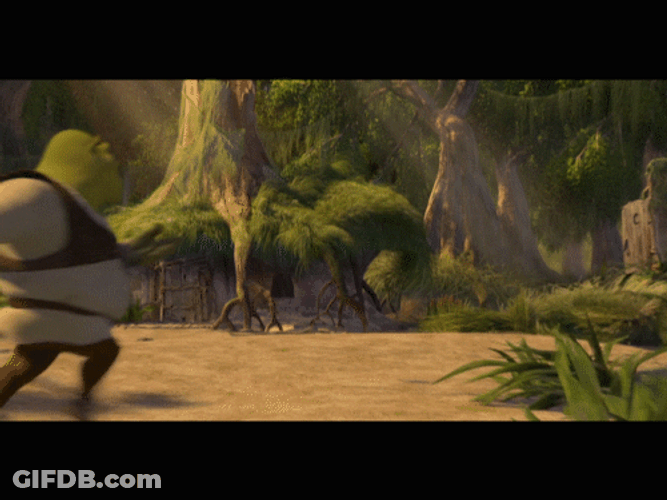 Shrek Happy Twirl GIF