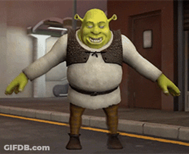 Shrek Headbanging GIF