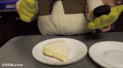 Shrek Holding Oreo Cookie And Cheesecake GIF