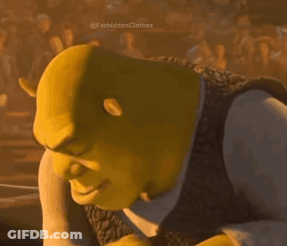 Shrek Is Wearing A Tin Foil Hat And Smiling GIF