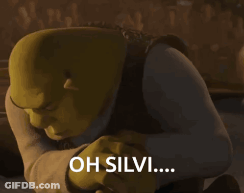 Shrek Kneeling With Oh Silvi GIF