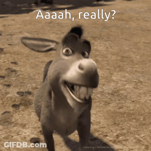 Shrek Looking At Woman In White Dress GIF