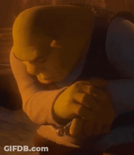 Shrek Lying On Floor GIF