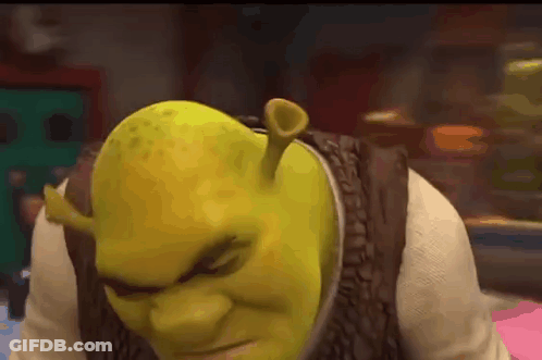 Shrek Making Funny Face GIF