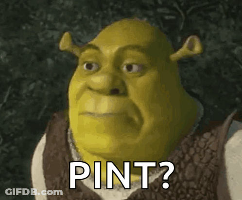 Shrek Making Funny Face Says Pint GIF