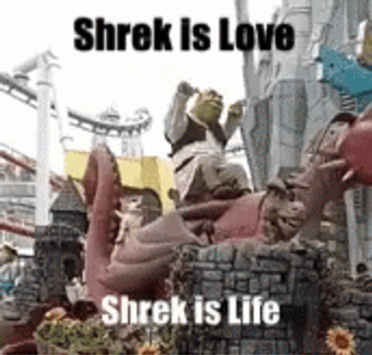 Shrek Meme Love Amusement Theme Park GIF