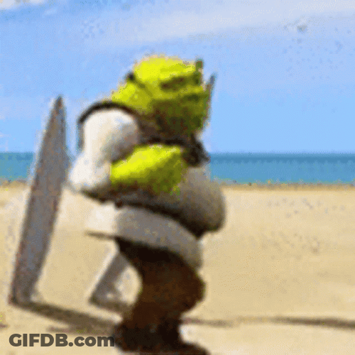 Shrek Meme Slow Dancing Funny Beach GIF