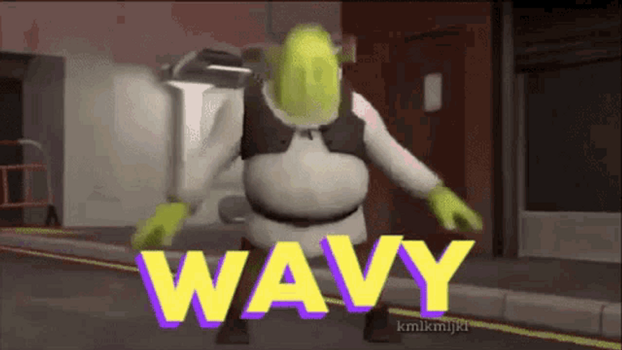 Shrek Meme Wavy Dancing Head Shake GIF
