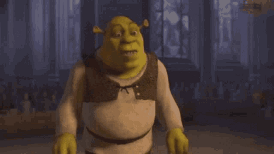 Shrek Meme Wow Surprised Reaction GIF