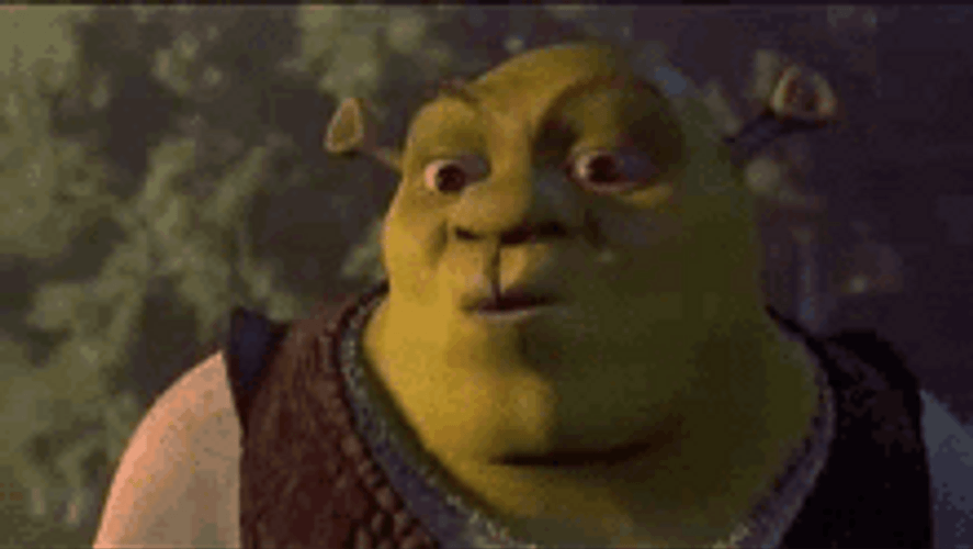 Shrek Pout Mmmm Pointing Kiss GIF