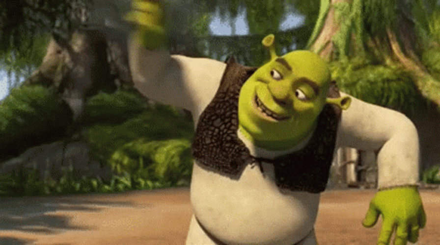 Shrek Robot Dancing Swamp Land GIF