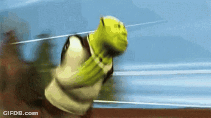 Shrek Running Meme GIF