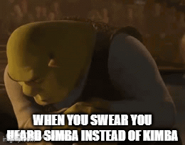 Shrek Saying When You Swear You Heard Simba GIF