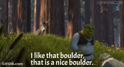 Shrek Says I Like That Boulder Donkey GIF