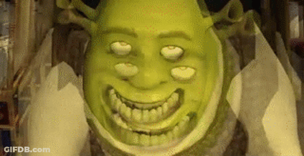 Shrek Silly Eyea Rolled Dancing GIF