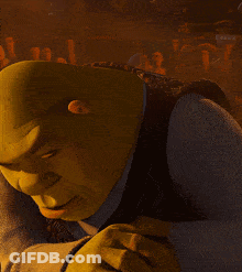 Shrek Smiling And Looking At Camera GIF