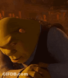 Shrek Smiling Close-Up GIF