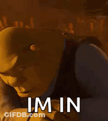 Shrek Smiling With Im In On Face GIF