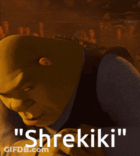 Shrek Smiling With Shrekiki GIF