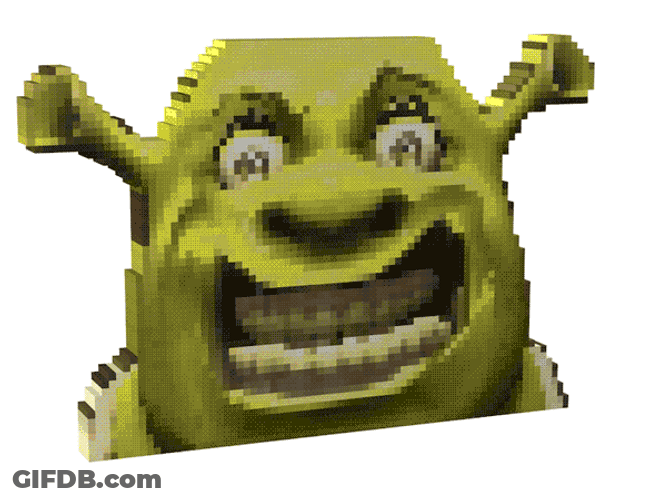 Shrek Spinning Pixel GIF
