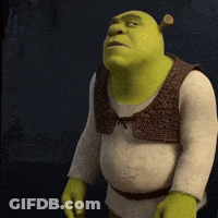 Shrek Standing In Dark Room GIF