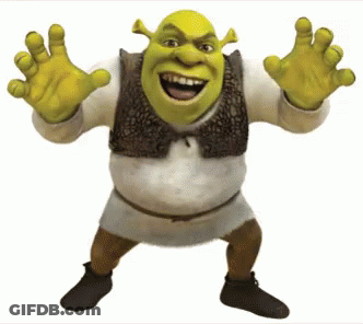 Shrek Standing With Arms Outstretched GIF