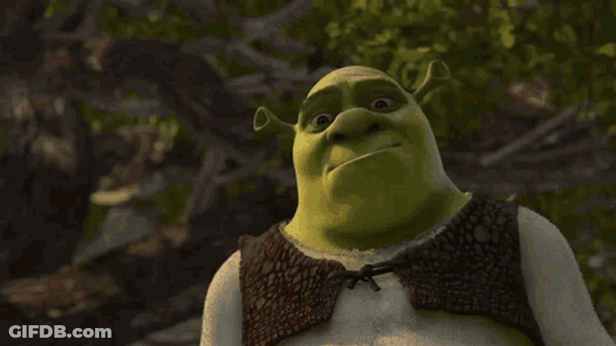 Shrek Stares Down GIF