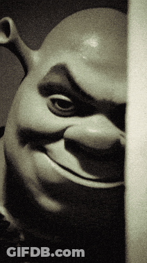 Shrek Statue Smiling GIF