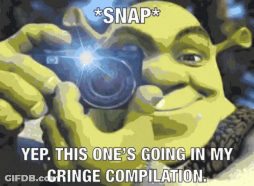 Shrek Taking Photo Snap Yep GIF
