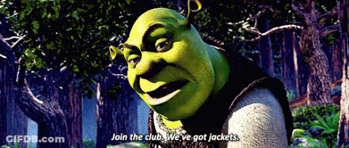 Shrek Tattoo On Man's Back GIF