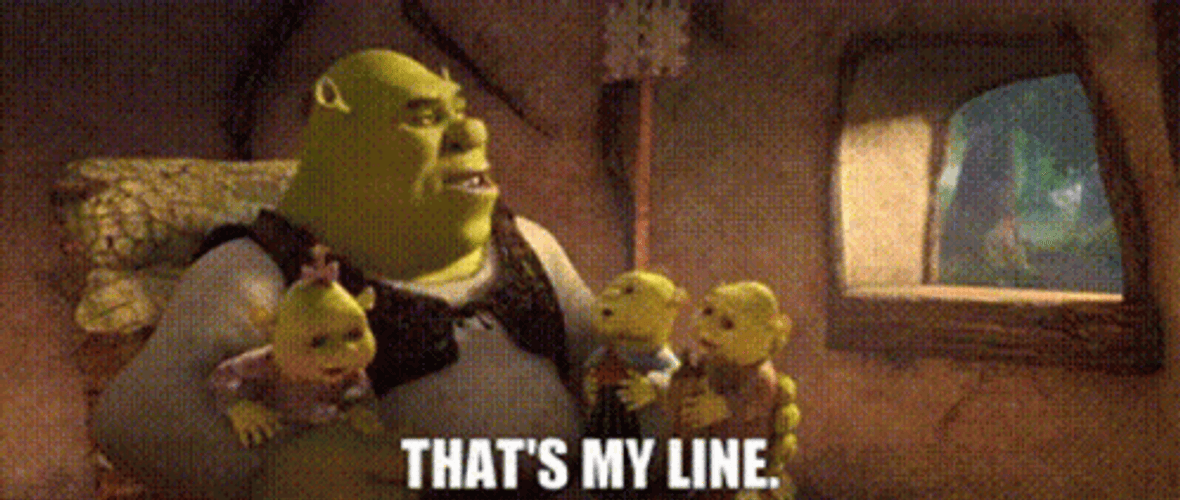 Shrek That's My Line GIF