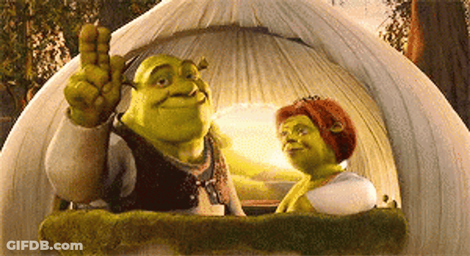 Shrek Two-Finger Salute GIF