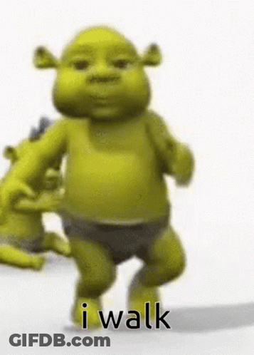 Shrek Walking GIF