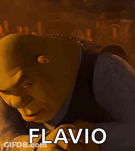 Shrek With Name Flavio GIF