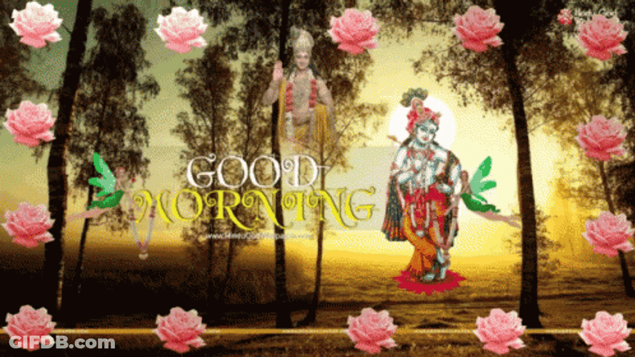 Shri Krishna Special Good Morning GIF