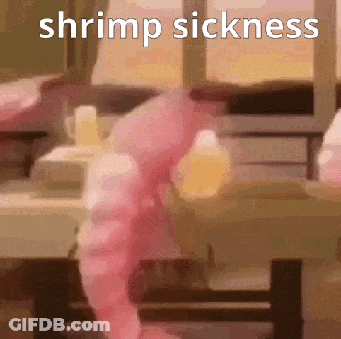Shrimp Saying Shrimp Sickness GIF