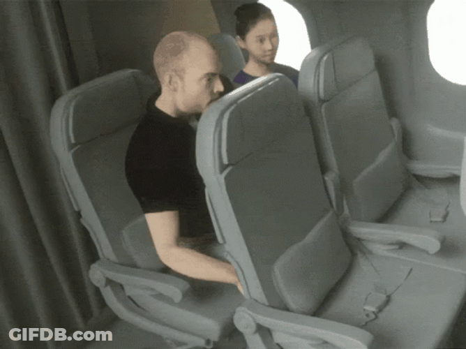 Shrink Seat Turbulence Meme GIF