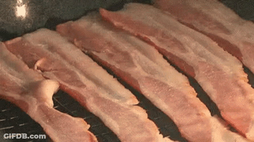 Shrinking Bacon On Oven GIF