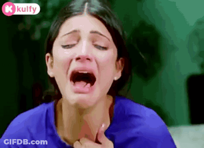 Shruti Haasan Wild Sobbing GIF