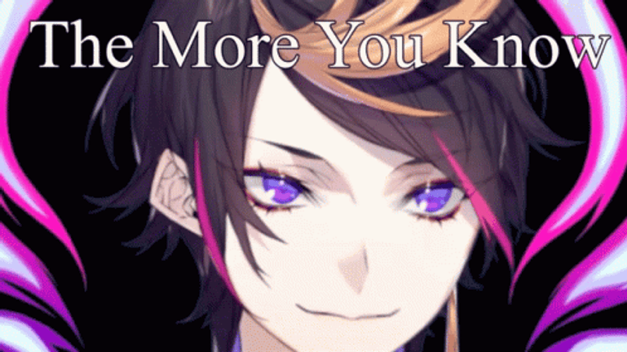 Shu Yamino The More You Know GIF