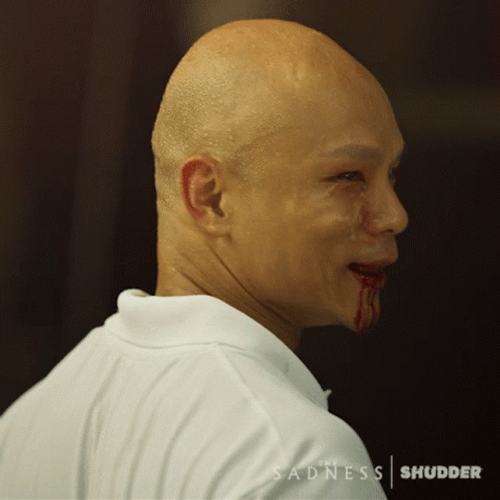 Shudder Creepy Bald Guy GIF