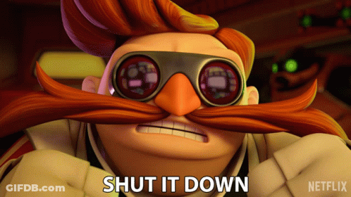 Shut It Down Dr Eggman GIF