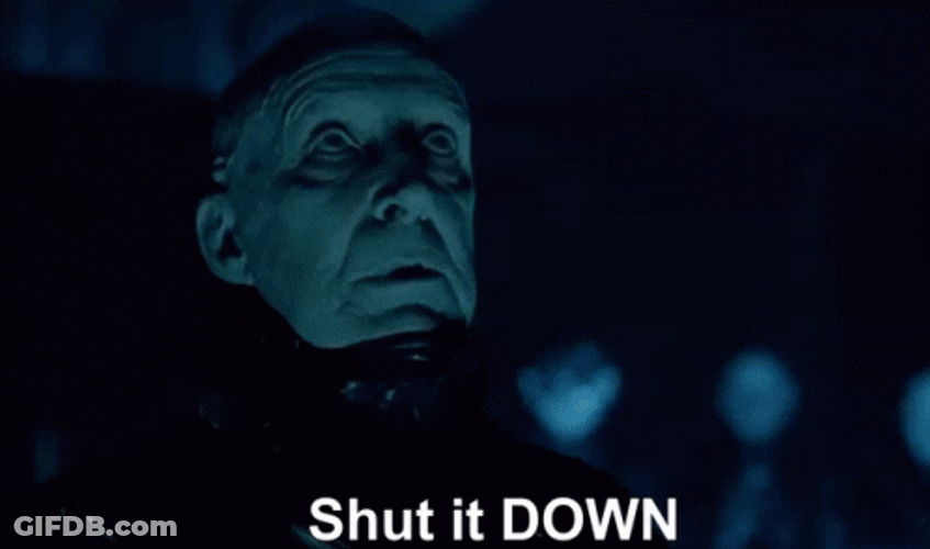 Shut It Down Ian Richardson GIF