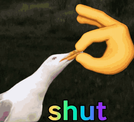 Shut Up GIF