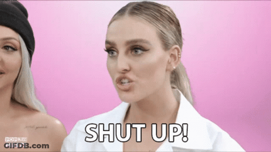 Shut Up Perrie Edwards In Pony Tail GIF