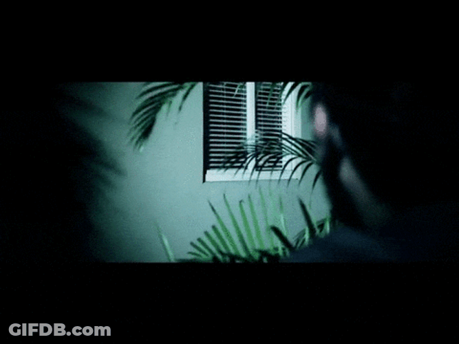 Shutting Blinds On Stalker GIF